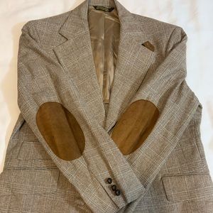 Mens Plaid Professor Jacket